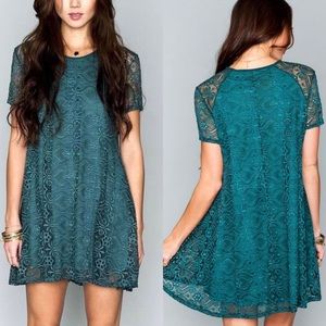 Show Me Your Mumu | Nick's Babydoll Lace Short Sleeve Lined Mini Dress